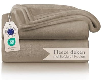 Hoogwaardige Fleece Deken - Zachte Microvezel Deken voor Woonkamer, Plaid of Bankhoes (150 x 200 cm)