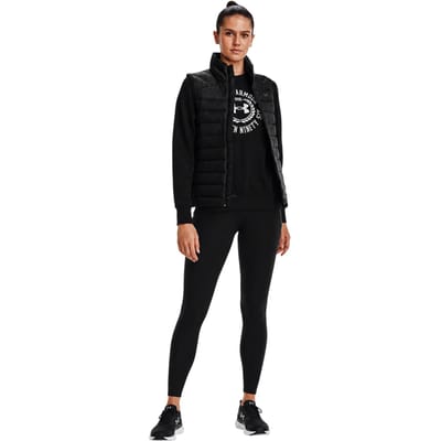 Under Armour Dames Effen Gevoerde Mouwloos Gilet (Zwart)
