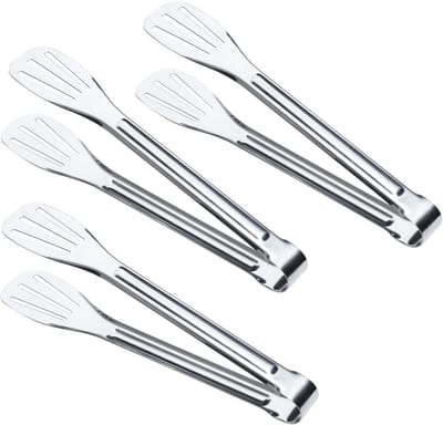 3x RVS Buffet-Tangen – 24,2 cm Serveertang voor Keuken, Salades & BBQ