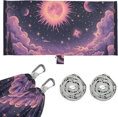 Hangmat Doek - Buiten Hangmat - Ontspannen Buiten - Hoge Draagkracht - 290x138 cm - Hemelse Tarot Maan