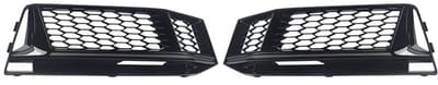 Voorbumper - Voor Audi A4 B9 S-Line/S4 2016-2018 - Auto accessoires - Onderste grille - Honingraat stijl - Gloss Zwart