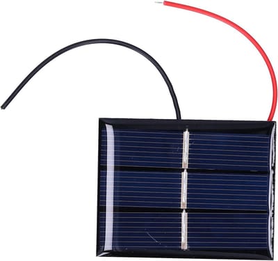 Mini Zonnepanelen - Zonnecellen Set - Kleine Apparaten Laden - Hoge Conversie Efficiëntie - 4 Stuks - Zwart