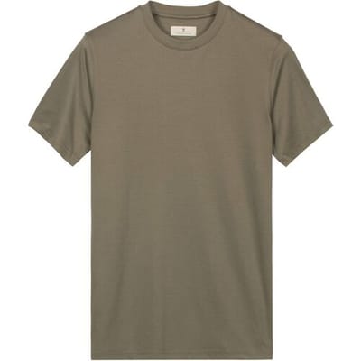 Thomas Maine T-Shirt Crew Neck Solid Color Liquid Cotton Soft Green / male