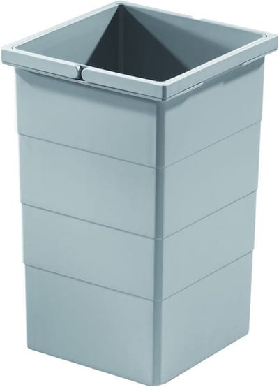 Hailo emmer - 15 liter - (1076099) - grijs - spoelkast en inbouwsysteem