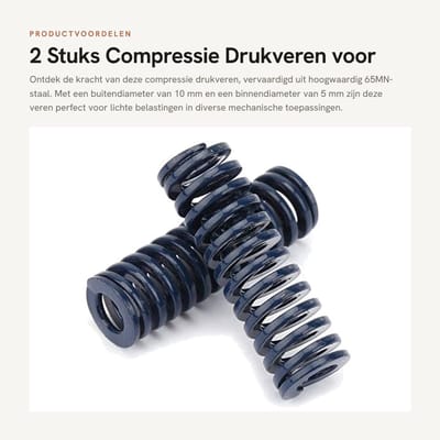 Dailygoods - 2 Stuks Compressie Drukveren voor Mechanische Toepassingen
