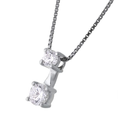 Orphelia 'Lykke' Dames 925 Sterling Zilveren Set: Ketting-Hanger + Oorbellen - Zilver SET-7128