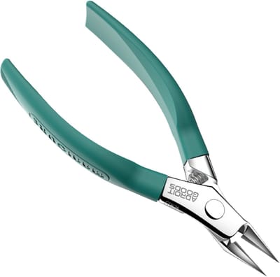 AdroitGoods dubbele-V nagelgroefkniptang – Ultraskarpe precisietang voor ingegroeide en verdikte nagels - Professionele Nagelriemknipper - Groen