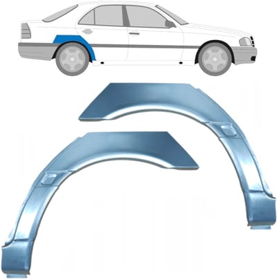 Reparatiepaneel achterspatbord voor Mercedes C-Class W202 1993-2001