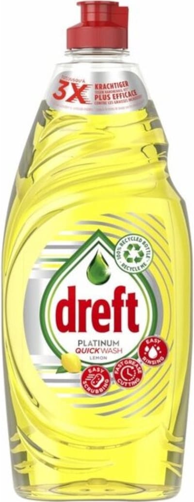 Dreft Platinum Quickwash - Vloeibaar Afwasmiddel - Citroen- 625 ml