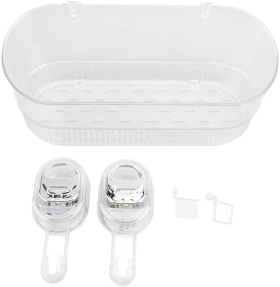 Dailygoods- Douche Caddy Waterdicht - Badkamer Organizer - Zuignap Houder - Multifunctionele Opberghouder - Compact Ontwerp - 26,7x16,5x7,6cm