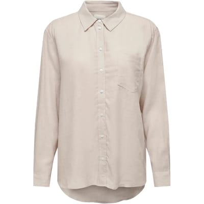 ONLY ONLTOKYO L/S LINEN BLEND SHIRT PNT NOOS Dames T-shirt  - Maat XL