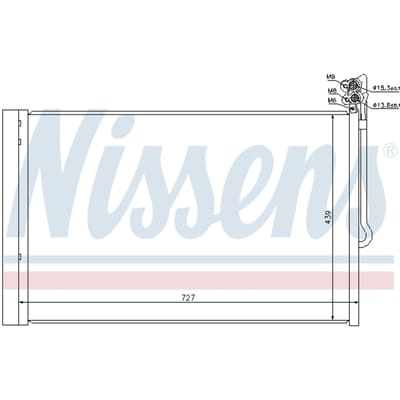 Condensator, airconditioning NISSENS 940157