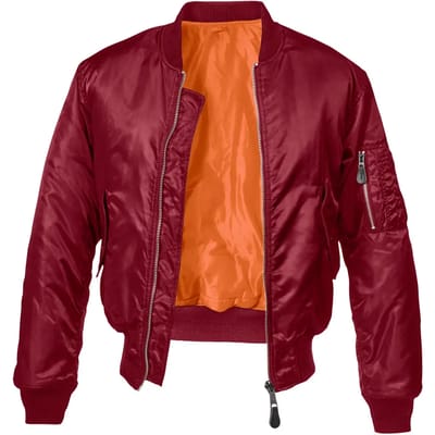 Brandit - MA1 Bomber jacket - 3XL - Bordeaux rood