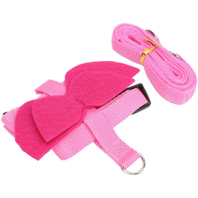 Harnais de sécurité pour lapins de compagnie, Harnais de promenade et Ensemble de laisse avec aile pour petit animal L