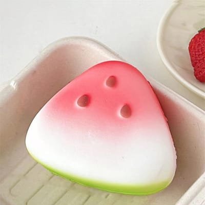 Watermeloen Fidget Speelgoed Langzaam Rijzend Fruit Knijpen Stressverlichter Grappige Drukverlichter Anti Stress Prop pink