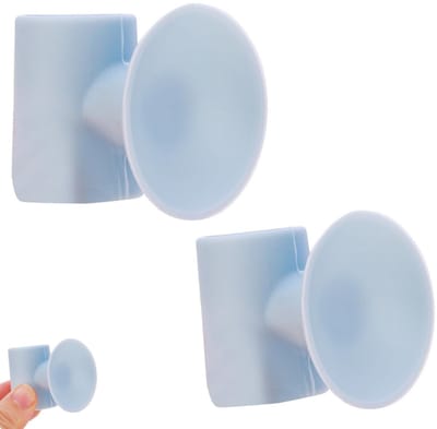 Dailygoods - 2 Stuks Siliconen Deurstoppers - Zuignap Stopper voor Deurknop en Muurbeschermer
