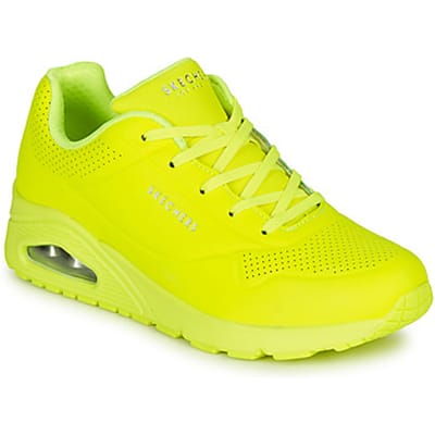 Skechers Uno - Night Shades Dames Sneakers - Geel