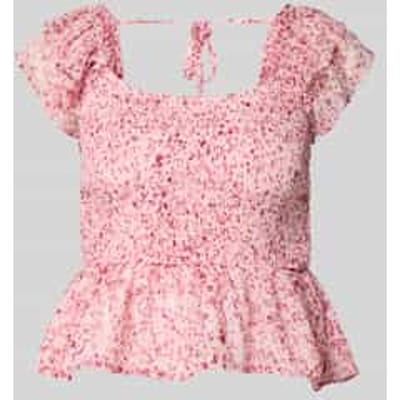 slim fit blousetop met all-over motief model 'ELIZA'