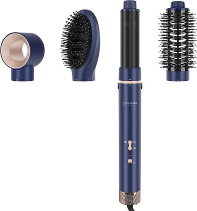 4 in 1 Föhnborstel - 4 opzetstukken - warmteluchtborstelset - Drogen/Volume/Krullen/