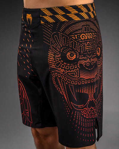 Venum Quetzal Fury Fightshorts Black Fury Red Tangerine - XS