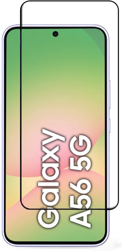 Full Cover Screenprotector Geschikt Voor Samsung A56 - Volledige Beschermglas - PREMIUM Tempered Glass - 1 stuk