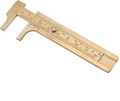 Dailygoody - Retro Mini Caliper - 80mm Met Dubbele Schaal - Voor Precisie Metingen - Nauwkeurige Aflezingen - Meetinstrument - Ideaal voor Technisch W...