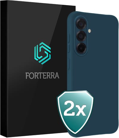 Hoesje 2 Stuks - Geschikt voor Samsung Galaxy A36 - Sterk & Shockproof - Back Cover - Case Siliconen - Telefoon Hoes - Donkerblauw