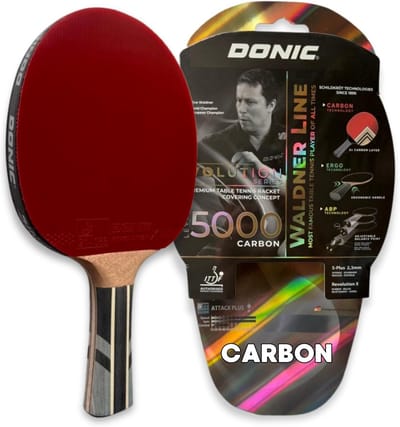 Tafeltennisracket met Carbonhout en Verstelbaar Balanspunt - 2,3 mm Spons - Aanvalsspel - ITTF