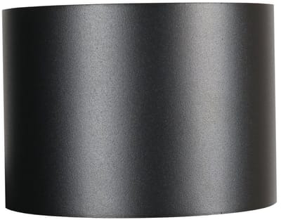 Buitenlamp Logan 3820ZW - Moderne zwarte wandlamp van metaal en kunststof met verstelbaar lichtbeeld, merk Steinhauer