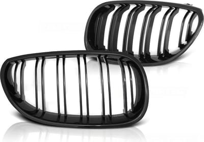 Grill BMW E60/E61 07 03-10 GLANZEND ZWART DUBBELE STANG M-LOOK
