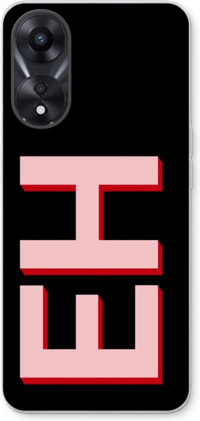 Gepersonaliseerd - Case Company® - Hoesje geschikt voor Oppo A78 5G hoesje - Monogram - Soft Cover Telefoonhoesje - Bescherming aan alle Kanten en Schermrand