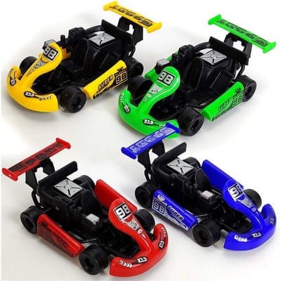 1 st Mini Plastic Speelgoedauto Terugtrekbaar Kleurrijk Cartoon Race Model Kart Raceauto Educatief Speelgoed voor Kinderen Jongens Willekeurige Kleur green