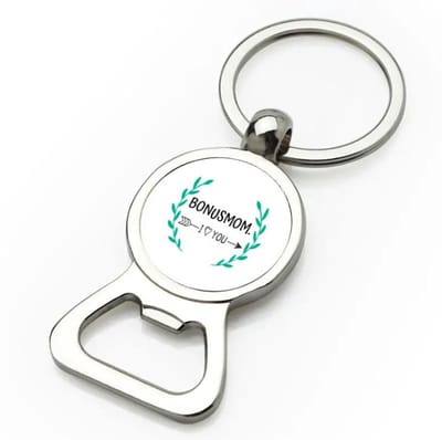 Akyol - bonusmom i love you flesopener - Mama - de liefste bonusmoeder - moeder cadeautjes - moederdag - verjaardag - geschenk - kado - 9 bij 3 cm