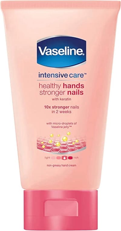 Vaseline Handcreme - Healthy hands & stronger nails 75 ml - Voordeelverpakking 12 stuks