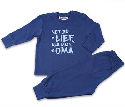 Fun2Wear - Pyjama Lief Als Oma - Navy Blauw - Maat 80 - Jongens