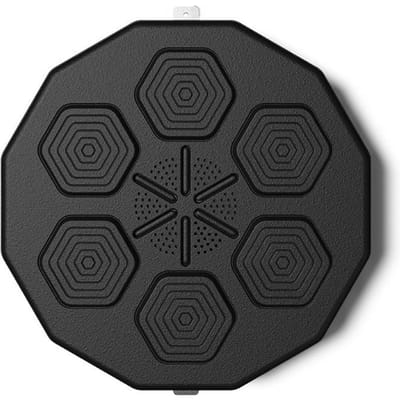 Smart Muurdoel Fun LED Reactie Hangend Muziek Bokstrainingspad Fitnessapparatuur Trainer voor Kinderen Volwassenen Thuis CHINA zwart