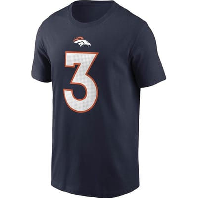 Nike NFL Denver Broncos Russell Wilson 3 T-shirt Blauw
