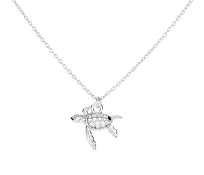 ARLIZI 2249 Ketting schildpad hanger - sterling zilver - 44 cm
