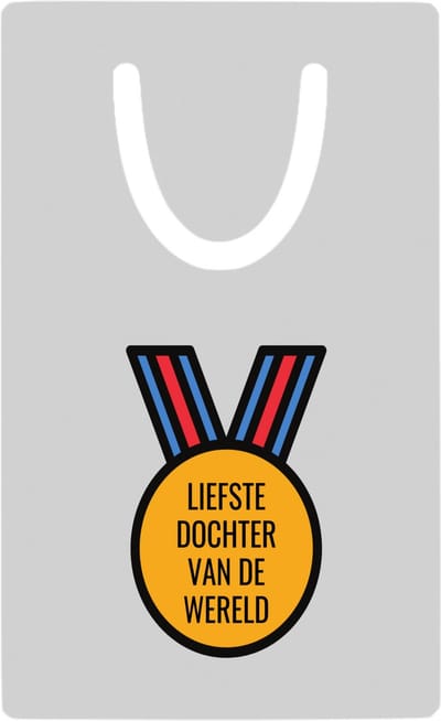 Hacebo® - liefste dochter van de wereld metalen boekenlegger- Dochter - de liefste dochter - verjaardagscadeau - verjaardag - cadeau - cadeautje voor dochter - dochter artikelen - kado - geschenk - gift Bladwijzer boekenleggers - 7.6 cm x 5cm