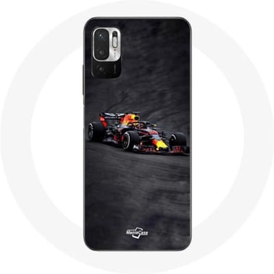 Coque - Max Verstappen - Xiaomi Redmi Note 10T 5G - Noir, Rouge, Jaune - Souple - Sportif noir