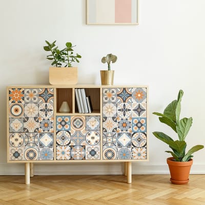Meubeldecoratiestickers - Zelfklevende stickers voor keuken en woonkamer - 30 Pepito meubeltegelstickers - 30 stickers 20x20cm