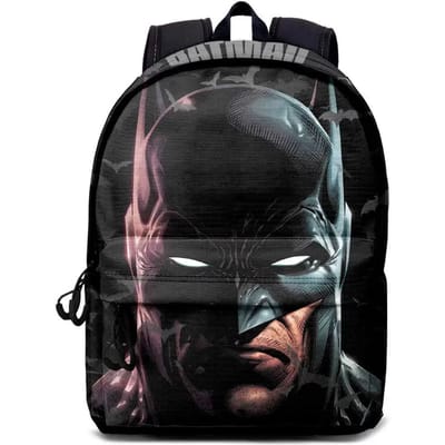 Karactermania - DC Comics Batman Face - HS FAN 2.2 Rugzak - Handbagage Backpack met trolley bevestiging - Rugtas - Zwart