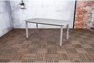 Tuintafel Siena Deens ovaal keramiek 180x95 cm - Lichtgrijs