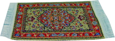 Turks Tapijt - Poppenhuis vloer - Poppenhuis inrichting - Schaal 1/12 - 5 x 7 cm - Maroon