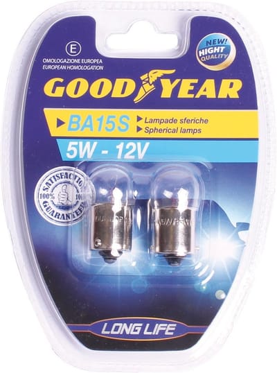 Set van 2 kogellampen voor koplampen 12V 5W BA15S