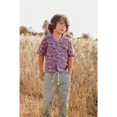 Louise Misha Shirt Alov Purple Past Fields Maat: 9M | Overhemden Outlet | Unisex | Paars