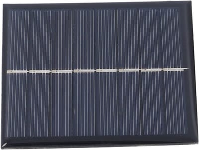 Mini Zonnepanelen - Solar Charger - Batterijen Laden - Weerbestendig Ontwerp - 10 x 9 cm - Zwart