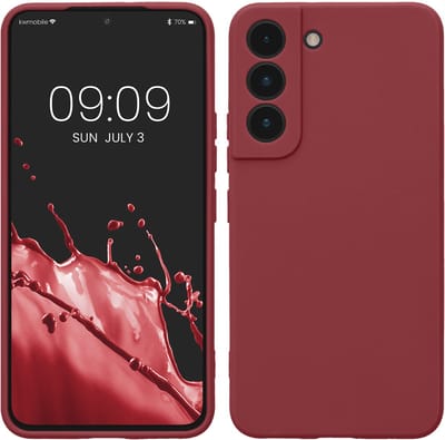 kwmobile telefoonhoesje geschikt voor Samsung Galaxy S22 - Hoesje voor smartphone - Precisie camera uitsnede - In bordeaux-violet