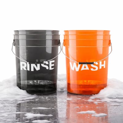 ADBL - Wash & Rinse Bucket Set - Met Dirt Locker ( Gritguard)