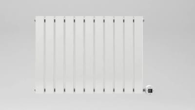 Quality Heating Calysta – Elektrische Convector Kachel – 800W – Horizontaal Wandmodel – Wit – Met Thermostaat & Timer – IP24